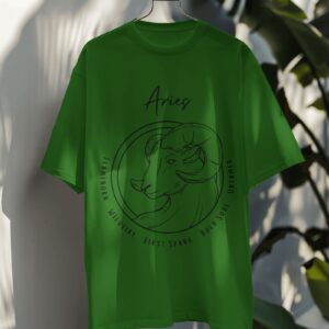 Aries SunSign Defined Oversized T-Shirt