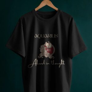 Aquarius Black Oversized T-Shirt