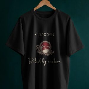 Cancer Black Oversized T-Shirt