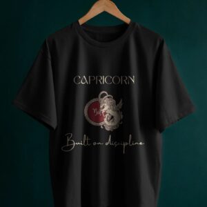 Capricorn Black Oversized T-Shirt