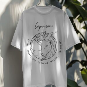 Capricorn SunSign Defined Oversized T-Shirt