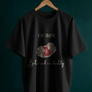 Gemini Black Oversized T-Shirt