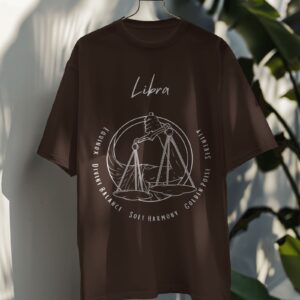 Libra SunSign Defined Oversized T-Shirt