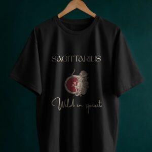 Sagittarius Black Oversized T-Shirt